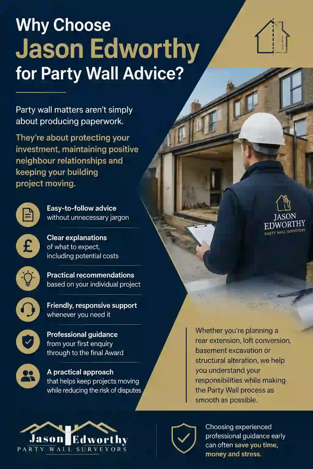 Why Choose Jason Edworthy for Party Wall Advice Nelson?